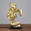 Couples Kiss Sculpture Exquisite Decorative Resin Kissing Lover Figurine Home