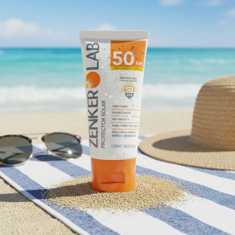 Bloqueador Protector Solar Zenker Lab Fps Crema