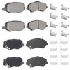 Ceramic Rear and Front Brake Pads Compatible with Dodge Nitro