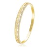 Brazalete Oro 14k Diamantada Precioso Regalo 5.4cm 1 Cm