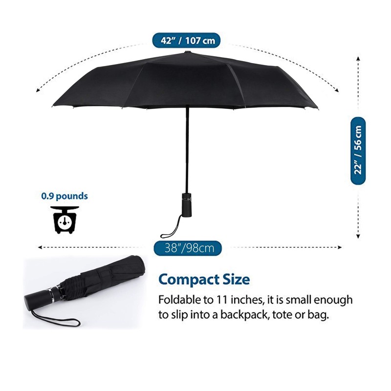 SY COMPACT Automatic Windproof Umbrellas Strong Umbrella in Rain and