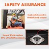 SEATIN Universal Forklift Seat,Tractor Seat,with Micro Switch,Armrest and Safety Belt,for