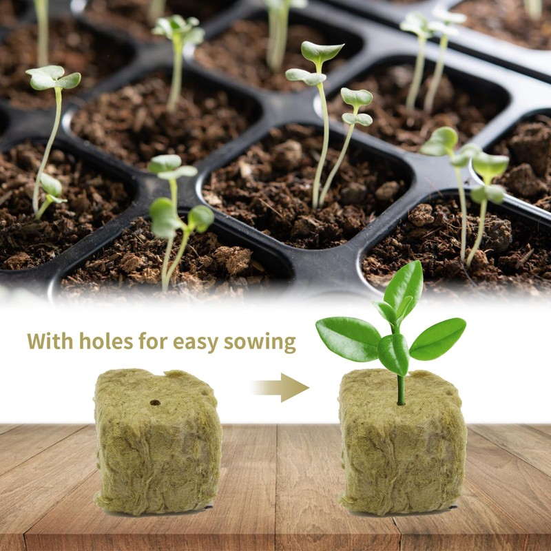 Klaimbmo Rockwool Cube, Rock Wool Cultivation Cube, Rock Wool Hydroponics,