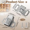 8-Set Heavy Duty Mailbox Replacement Roller Catch Latch Kit with