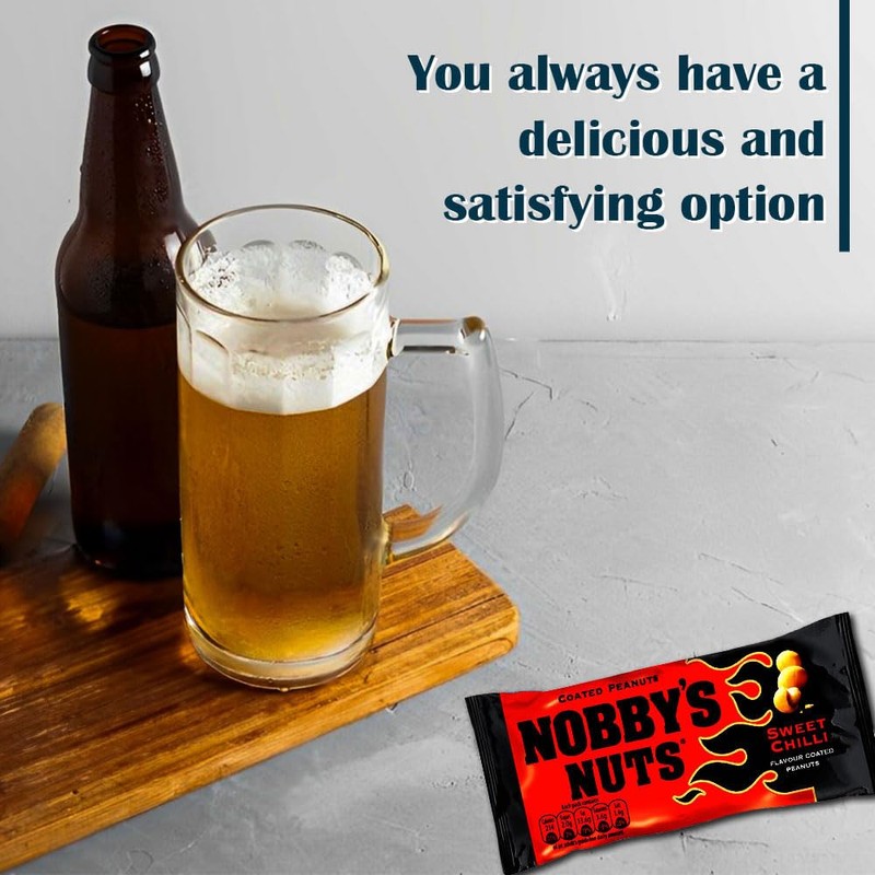 Nobbys Sweet Chilli Coated Peanuts In Mega Pub Card 20(40g)