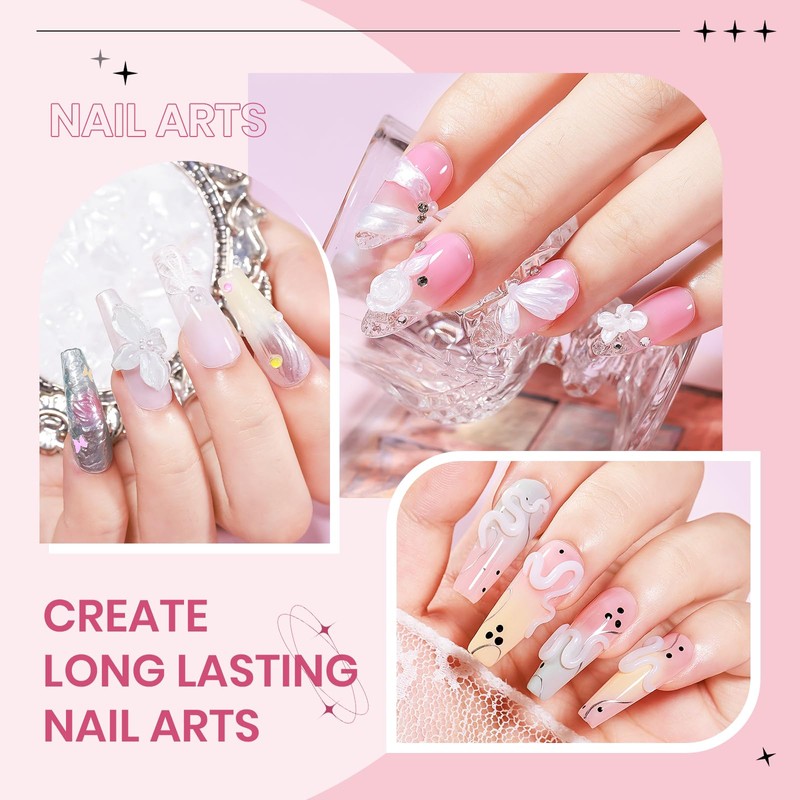 SUPWEE 3PCS Non-Stick Hand Hard Solid Builder Gel for Nail