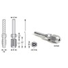 Amana Tool - 47642 Adaptador de extensión CNC de vástago