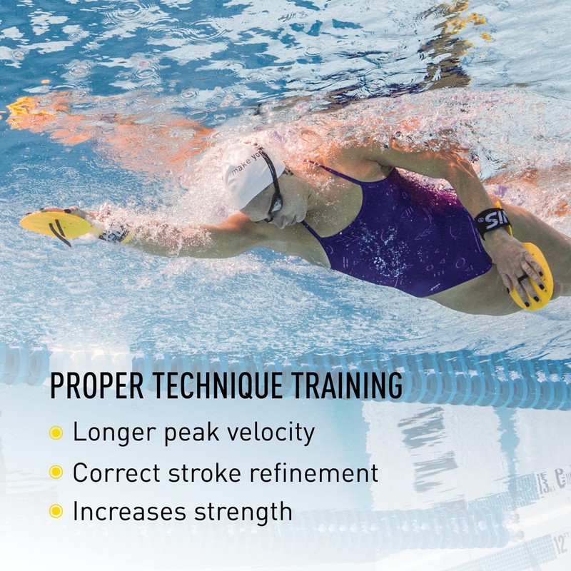 Finis Bolster Paddles - Schwimmflügel zum Runden-Training - Schwimmbad- und