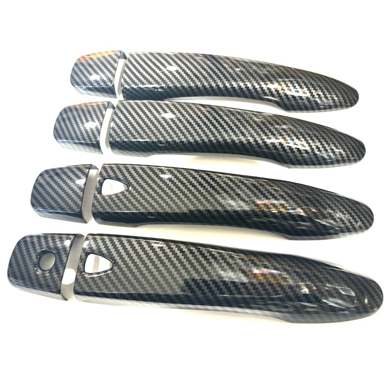 Kicks Carbon Door Handle Cover Bezel Trim Parts Dress Up