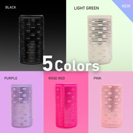 Bangs Curler Fluffy Curl Front Hair Keep Time-saving Hair Set No Heat Unheated Hair Clip Korean Style Cute Fashionable Small Face Hair Clip Women's 2-piece Set (Rose Red, 5cm)