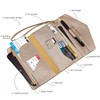 KROSSLON Rfid Passport Holder Tri-fold Travel Wallet Women Medium Wristlet,