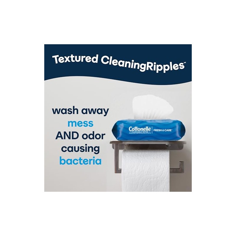 Cottonelle FreshCare Flushable Cleansing Cloths, 168 Count