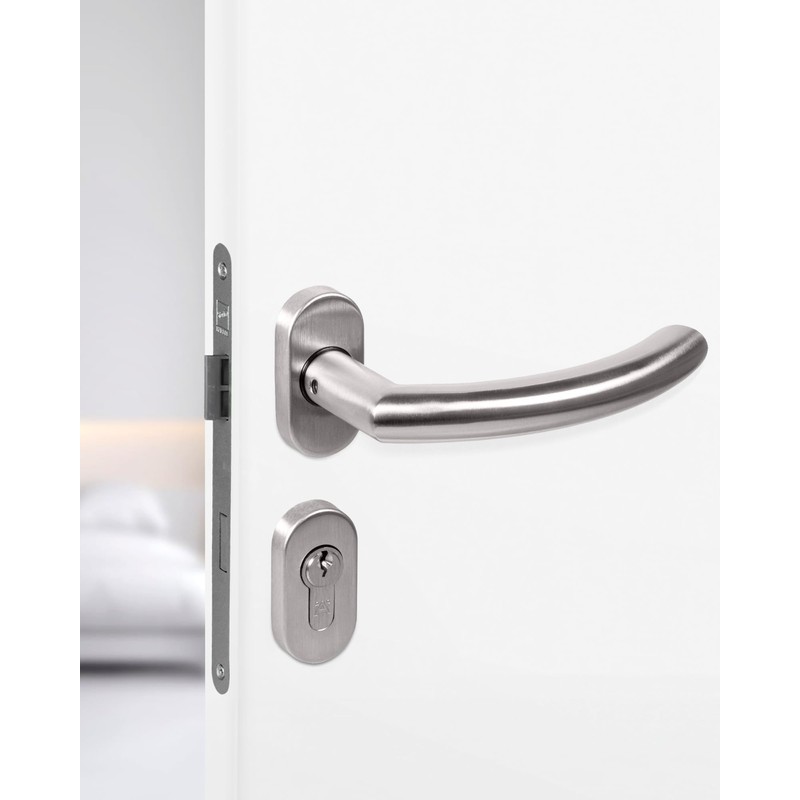 Gedotec Cuba Door Handle Set Garden Gate Door Fitting Stainless