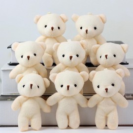 IMIKEYA Pack of 18 Mini Bear Cuddly Toy Plush Mini Bear Small Bear Soft Bear Doll Cuddly Toy for Birthday Wedding Tiny Bear Valentine's Day Gifts