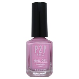 P2P Nails Vegan Purple Nail Gel Polish - Quick Dry Nail Polish - Smooth Texture Nail Gel in Vibrant Colors - Natural Shine Scratch Free Gel Polish (Amaranth)