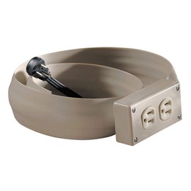 Electriduct Lay Flat Electrical Power Extension Cord Cover Cable Protector - 6FT - Beige