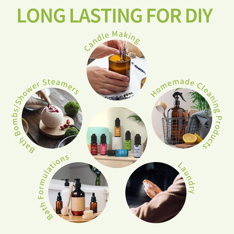 MISIJI ätherische öle Set für Diffusor Pure Natural Aromatherapy 6