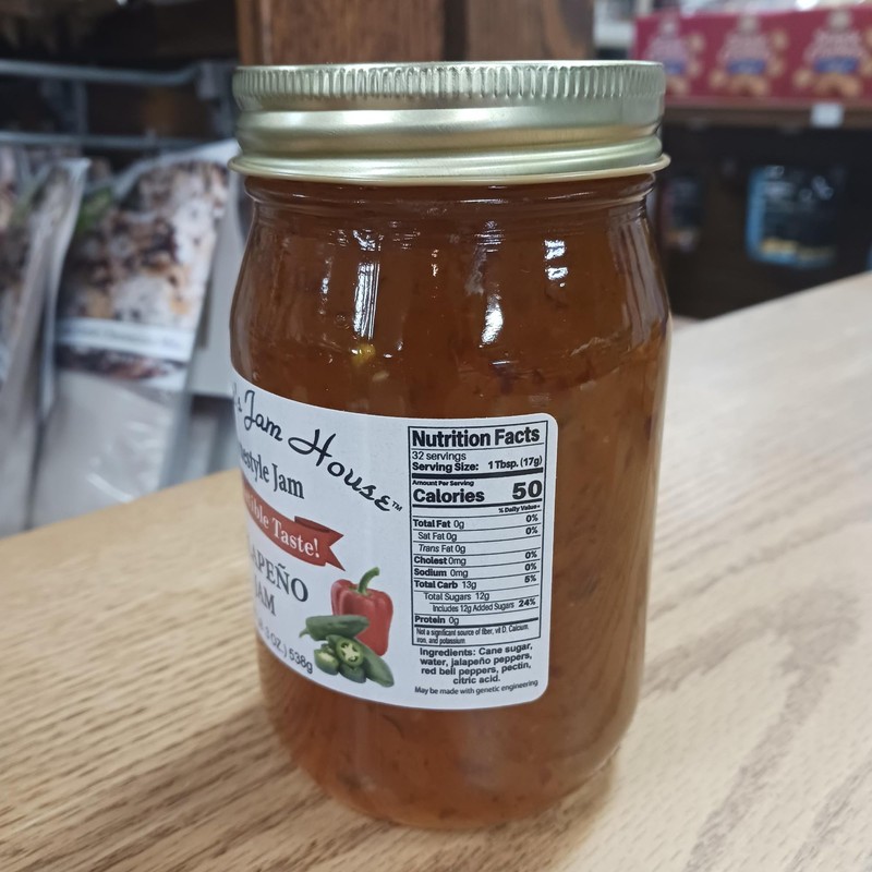 Homestyle Jalapeno Jam - One Pint - Grandma's Jam House