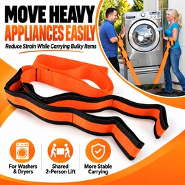 Reusable Orange Plastic Handling Strap for Moving Furniture and Electrical Items