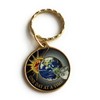 One Day At A Time Universe Keychain Sun Moon Earth