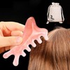 Multi-Purpose Gua Sha Massage Comb for Face, Calf, and Scalp - Full Body Self-Care Tool Recommended Pink Large 10ea