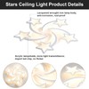 JAYMP Star Shaped Ceiling Light Dimmable Modern Ceiling Lamp Remote