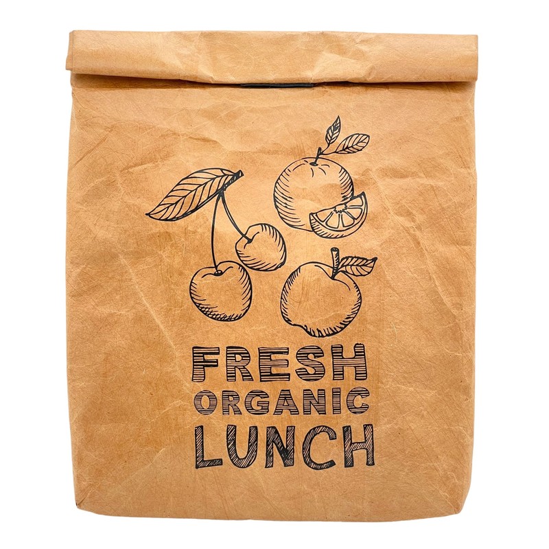 MIK funshopping Lunch Bag, Brown Lunch Bag Insulated Cold or