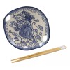 Ebros Gift Blue Feng Shui Dragon Small Appetizer Coupe Plate