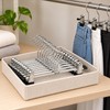 20-Pack Stainless Steel Windproof Hanger Hooks with Adjustable Clips for