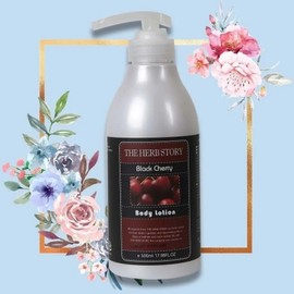The Herb Story Moisturizing Body Lotion Black Cherry 500ml / 더허브스토리 보습 바디로션 블랙체리 500ml