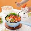 Wilzoe Electric Hot Pot 2.8L,1000W Non-Stick Saute Pan,Rapid Noodles Cooker