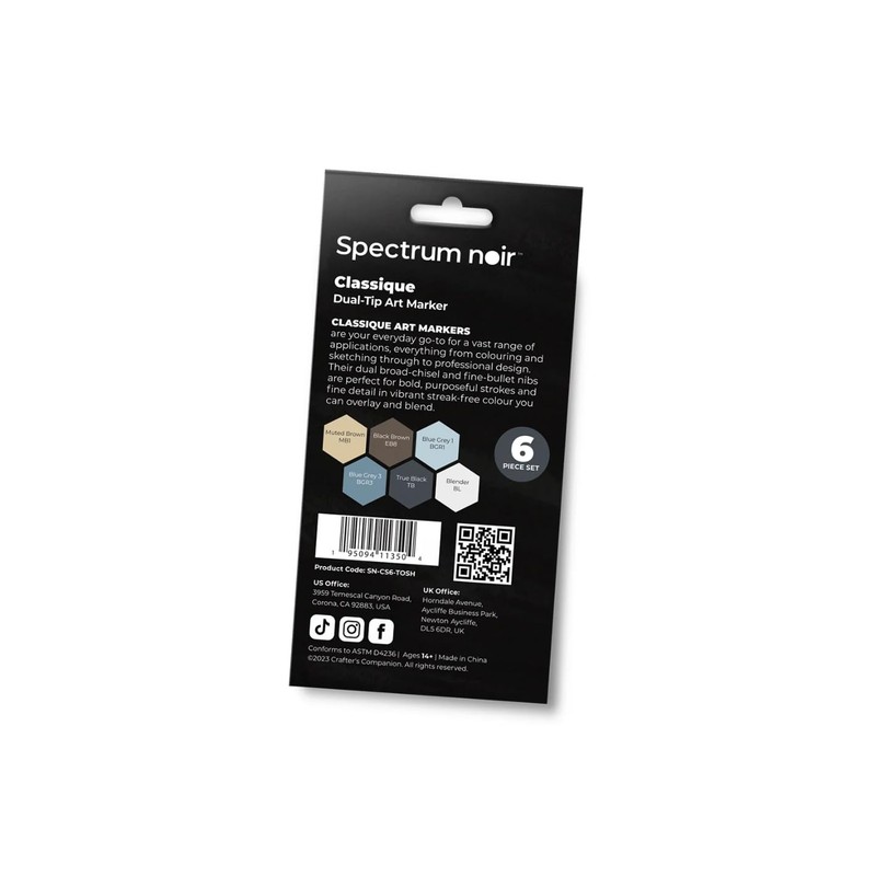 Crafter's Companion Spectrum Noir Classique Blend Twin Tip Blendable Alcohol