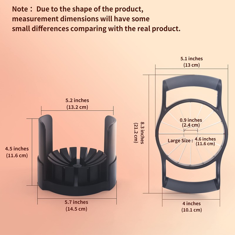 OOKUU Apple Slicer and Corer, [Large Size] 16-Blade Heavy Duty