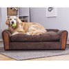 Moots VIP Microsuede Oak Pet Couch, Brown, Medium/Large