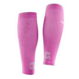 CEP Women's Ultralight Compression Calf Sleeves Electric Pink/Light Grey Size 4