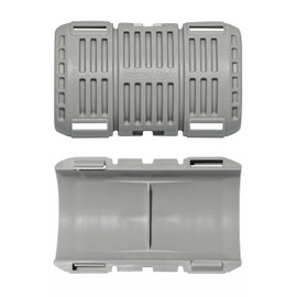 Pipe Connector M25 - Sleeve for Smooth Pipes, 4 Half Shells (for 2 Connections), Impact Resistant, Antistatic, Halogen-Free, Temperature Resistant from -20 °C to +80 °C