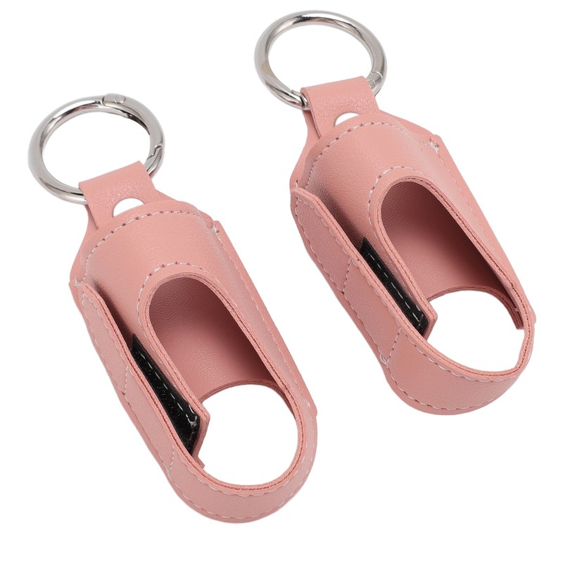 2pcs Asthma Inhaler Holder Portable Storage Protective PU Leather Asthma