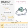 Natural Moss Agate Ring for Women Sterling Silver Oval Green