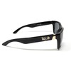 LOCS Hardcore Shades Square Sunglasses with Black Frame, Grey Lenses,
