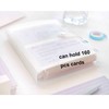 YOAVIP 3x5 Index Cards Clear Plastic Holder Pouches Book Binder