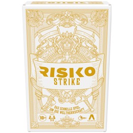 Hasbro Gaming Risk Strike Card and Dice Game, Strategic Card Game for 2-5 Players, 20 Mins, Family Game, Party Game