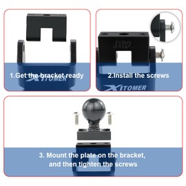 xitomer Navigation Bracket Compatible with MT-10SP 2022 2023 2024 MT-10 SP GPS Bracket Motorcycle Adjustable GPS Mount with Ball Compatible with RAM Ball