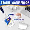 10Pack Vertical ID Badge Holder-Extra Thick Clear ID Card Holder