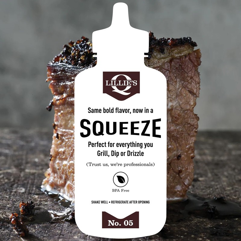 Lillie's Q - Hot Smoky BBQ Sauce, Gluten-Free, Non-GMO, No