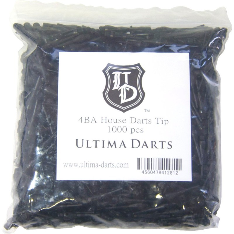 Ultima Darts House Dart Tips/4inch Size 1000 Pieces Black