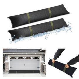 Estresen Pack of 2 Sandbags Flood Protection for Doors with Handles Water Barrier Sandbags Flood Barrier for Garage Door Cellar Window Against Rain Water Leak 90 x 20 cm