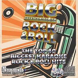 Mr Entertainer Big Karaoke Hits of Rock & Roll - Double CD+G (CDG) Pack. 40 Greatest Ever Rock & Roll Songs