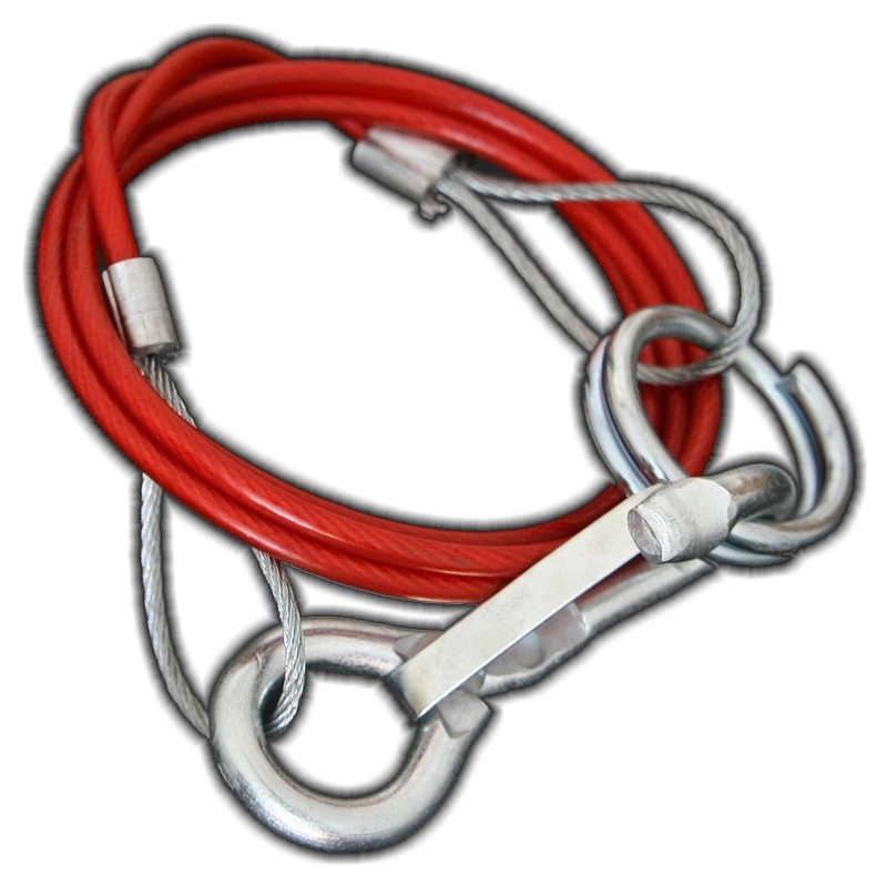 1 Trailer Breakaway Rope Emergency Brake Cable 1 m Red