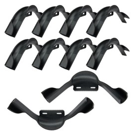 10-Pack GUOFIS PEX Bend Support with Mounting Plate,1/2" Plastic 90-Degree Pipe Holder(PPSU1807023)