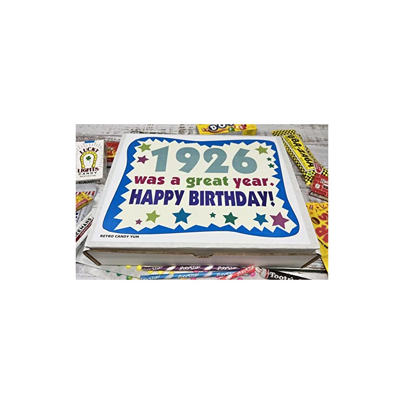 RETRO CANDY YUM ~ 1926 99th Birthday Gift Box Retro